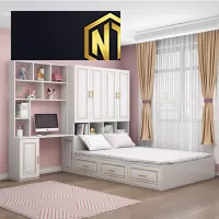 GIƯỜNG NGỦ KẾT HỢP TỦ QUẦN ÁO TIỆN LỢI MẪU 08